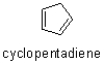 The hydrogen atoms on the sp<sup>3</sup>-hybridized carbon are much more acidic then their sp<sup>2</sup>-hybridized counterparts in 1,3-cyclopentandiene,seemingly violating the rule that atoms with more s character are more acidic.Explain why this is the case.Draw a picture of the molecule to justify your answer.  