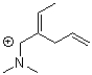 Which of the following compounds is NOT a resonance form of the species shown below?   A)    B)    C)    D)   