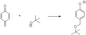 Use curved arrows to show the electron flow in the following transformation.  