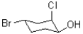 Identify the absolute configuration of the chiral centres in the following compound.  
