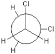 Which of the following conformations exhibits the highest torsional strain? A)    B)    C)    D)   