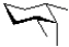 Which of the following is a chair conformation of the structure shown below?   A)    B)    C)    D)   