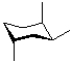 Which of the following represents the most stable chair conformation of the molecule shown below?   A)    B)    C)    D)   