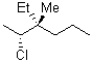 Which of the following is a Newman conformation of the structure shown below?   A)    B)    C)    D)   