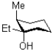 Draw the ring flip of the following molecule,shown below.  
