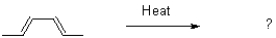 Which of the following best describes the product of the reaction shown below?   A) conrotatory movement of orbitals and a trans product B) conrotatory movement of orbitals and a cis product C) disrotatory movement of orbitals and a trans product D) disrotatory movement of orbitals and a cis product
