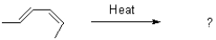 Draw the product and mechanism of the following transformation.Show using molecular orbitals.  