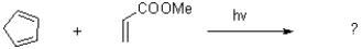 Predict the product of the following reaction and show the transition state.  