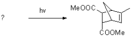 Predict the reactants of the following cycloaddition reaction.  