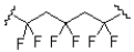 What monomer subunit would form the addition polymer shown below?   A)    B)    C)    D)   