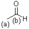 Which of the following best categorizes sites (a) and (b) in the aldehyde shown below?   A) (a) and (b) are both nucleophilic sites. B) (a) and (b) are both electrophilic sites. C) (a) is a nucleophilic site,and (b) is an electrophilic site. D) (a) is an electrophilic site,and (b) is a nucleophilic site.