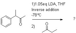 What would be the major product of the reaction shown below?   A)    B)    C)    D)   