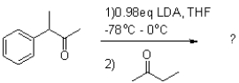 What would be the major product of the reaction shown below?   A)    B)    C)    D)   