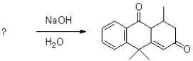 What are the reactants of the Robinson annulation product shown below?  