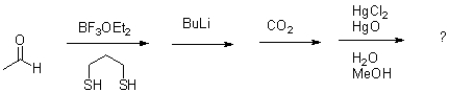 What is the product of the following reaction scheme?  