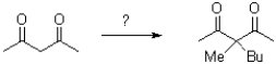 Which order of reagents will best result in the product shown below?   A) 1) KOtBu 2) BuBr 3) KOtMe 4) MeBr B) 1) KOtBu 2) MeBr 3) KOMe 4) BuBr C) 1) KOMe 2) BuBr 3) KOtBu 4) MeBr D) 1) KOMe 2) MeBr 3) KOtBu 4) BuBr