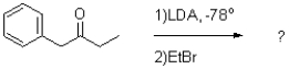What is the expected major product of the reaction shown below?   A)    B)    C)    D)   