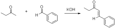 Which of the following represents a mechanistic step in the crossed aldol condensation shown below?   A)    B)    C)    D)   