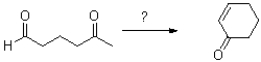 What reagent or reagents will achieve the following transformation?   A) NaOH,heat B) 1) MeMgBr 2) H<sub>3</sub>O<sup>+</sup> C) PPh<sub>3</sub>,BuLi D) NaBH<sub>3</sub>