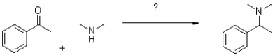 What reagents would accomplish the following transformation?   A) KOH,heat B) AcOH,H<sub>2</sub>O C) NaCNBH<sub>3</sub>,AcOH,H<sub>2</sub>O D) DDQ,H<sub>2</sub>O