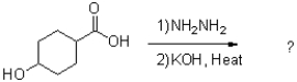 What is the major product of the reaction scheme shown below?   A)    B)    C)    D) No reaction would occur.