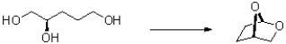 Propose a synthetic scheme to obtain the following product.Show all intermediate structures.  