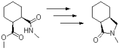 Propose a reaction scheme to produce the following product.Show all intermediate products.  