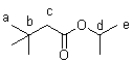Determine the types of signals of the carbons in a <sup>13</sup>C DEPT 45 and <sup>13</sup>C DEPT 135 spectrum of the following molecule.  