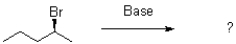 Which of the following products will the E2 elimination reaction shown below lead to?   A)    B)    C)    D)   