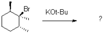 What would be the expected product of the reaction shown below?   A)    B)    C)    D) A mixture of