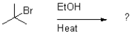 Which of the following reaction mechanisms would you expect to dominate from the reaction and conditions shown below?   A) S<sub>N</sub>1 B) S<sub>N</sub>2 C) E1 D) E2