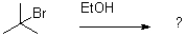Which of the following reaction mechanisms would you expect to dominate from the reaction and conditions shown below?   A) S<sub>N</sub>1 B) S<sub>N</sub>2 C) E1 D) E2