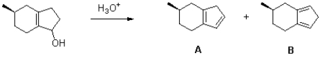Propose a mechanism of the following reaction to generate each of the observed products.  