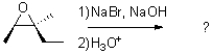 What is the product of the epoxide opening reaction under basic conditions shown below?   A)    B)    C)    D)   