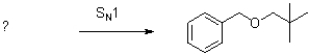 Draw two different sets of reactants that form the product in the following S<sub>N</sub>1 reaction.One should contain an aromatic nucleophile and one should contain an aromatic electrophile.Which set is a better set of electrophiles and why?  