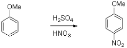 Draw the mechanism for the following reaction.Show a resonance state that demonstrates the substituents effect on regiochemistry.  