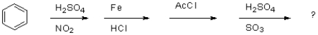Draw the product of the reaction scheme shown below.  