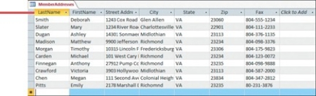    The line in the figure above points to the header row.