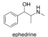 <strong>How many stereogenic centers are present in ephedrine,a bronchodilator and decongestant? </strong> A)0 B)1 C)2 D)3