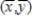 The least squares line passes through the point   .