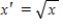 A scatterplot showed a nonlinear relationship between y and an independent variable x. The x values were transformed using a square-root transformation, and a scatterplot of y versus   was approximately linear. The least squares regression line summarizing the relationship between y and x' was   . What is the predicted value of y when   ? ​ A) -24 B) 16 C) 12 D)    E) 4