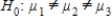 <strong>Professor wants to know whether her students have equally absorbed the themes of the learning term. During the term she conducted three in-class tests. The average scores of students were 71.8, 81.5 and 75.8 (with maximum of 100 points). Using the information above answer the question how should the professor define the difference between the three average in-class test scores.</strong> A)Professor should set the null hypothesis   and conduct an F test. B)Professor should set the null hypothesis   and conduct an F test. C)Professor should set the null hypothesis   and conduct an F test. D)Professor should set the null hypothesis   and conduct an F test. <div style=padding-top: 35px> 