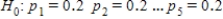 Each person in a random sample of university students was asked which of five flavors of ice cream he or she preferred. The resulting data was used to test the null hypothesis   . The P-value associated with this test was 0.067. If a significance level of 0.05 is used for the test, which of the following is an appropriate conclusion? ​ A) Fail to reject   , there is convincing evidence that there is no preference for one flavor of ice cream over another. B) Fail to reject   , there is not convincing evidence that there is a preference for one flavor of ice cream over another. C) Reject   , there is convincing evidence that there is no preference for one flavor of ice cream over another. D) Reject   , there is convincing evidence that there is a preference for one flavor of ice cream over another. E) Based on the information given, it is not possible to determine whether   should be rejected or not.