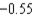 In a test of H<sub>0</sub>: p = 0.45 versus H<sub>a</sub>: p < 0.45, the value of the z test statistic was calculated to be z =   . Which of the following is the P-value for this test? ​ A) 0.1230 B) 0.2360 C) 0.2500 D) 0.2912 E) 0.3020