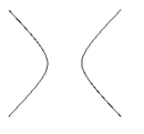 Name the conic. -  A)  parabola B)  circle C)  hyperbola D)  ellipse