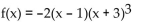 Analyze the graph of the given function f as follows: (a) Determine the end behavior: find the power function that the graph of f resembles for large values of | (b) Find the x- and y-intercepts of the graph. (c) Determine whether the graph crosses or touches the x-axis at each x-intercept. (d) Graph f using a graphing utility. (e) Use the graph to determine the local maxima and local minima, if any exist. Round turning points to two decimal places. (f) Use the information obtained in (a) - (e) to draw a complete graph of f by hand. Label all intercepts and turning points. (g) Find the domain of f. Use the graph to find the range of f. (h) Use the graph to determine where f is increasing and where f is decreasing.