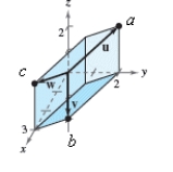  Use the triple scalar product to find the volume of the parallelepiped having adjacent edges u,v,and w.   \begin{array} { l }  \mathbf { u } = ( 9,9,0 )  \\ \mathbf { v } = ( 0,0 , - 9 )  \\ \mathbf { w } = ( 9,0,9 )  \end{array}       \mathrm { a } = ( 9,9,0 )  , \mathrm { b } = ( 0,0 , - 9 )  , \mathrm { c } = ( 9,0,9 )    A)   \text { Volume } = 730 \text { cubic units }  B)   \text { Volume } = 731 \text { cubic units }  C)   \text { Volume } = 733 \text { cubic units }  D)   \text { Volume } = 729 \text { cubic units }  E)   \text { Volume } = 732 \text { cubic units }