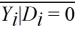 <strong>When running an experiment, suppose we assume the participants in the experiment are a random sample of the population. Let Y<sub>i</sub> be the outcome for individual i and let D<sub>i</sub> equal one if individual i receives the treatment and zero otherwise. What does the assumption of a random treatment imply?</strong> A)   -   approximates E(Y<sub>i</sub>) B)   approximates E(Y<sub>i</sub>|D<sub>i</sub> = 1) - E(Y<sub>i</sub>|D<sub>i</sub> = 0) C)   -   = 0 D) Selection Bias = 0 <div style=padding-top: 35px> 