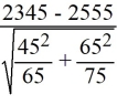 <strong>Suppose you wanted to determine if you should reject the null hypothesis that running a playing fast tempo (as opposed to slow) music in your store decreases sales by $100 on average. On 65 randomly selected days with fast tempo music on the average store sales is $2,345 with a sample standard deviation of 45, while on 75 randomly selected days with slow tempo music on the average store sales is $2,555, with a sample standard deviation of 65. What would be the proper t-stat for this hypothesis test?</strong> A)   B)   C)   D)   <div style=padding-top: 35px> 