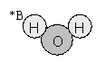 Which of the following is an accurate representation of a water molecule?          <div style=padding-top: 35px> 